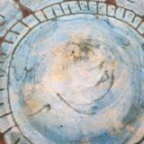 Assiette en céramique vintage 60's 70's - Signée A. Maunier (Vallauris) 29cm