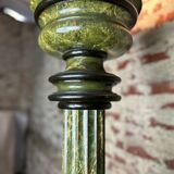 Louis XVI style carved wooden halogen column