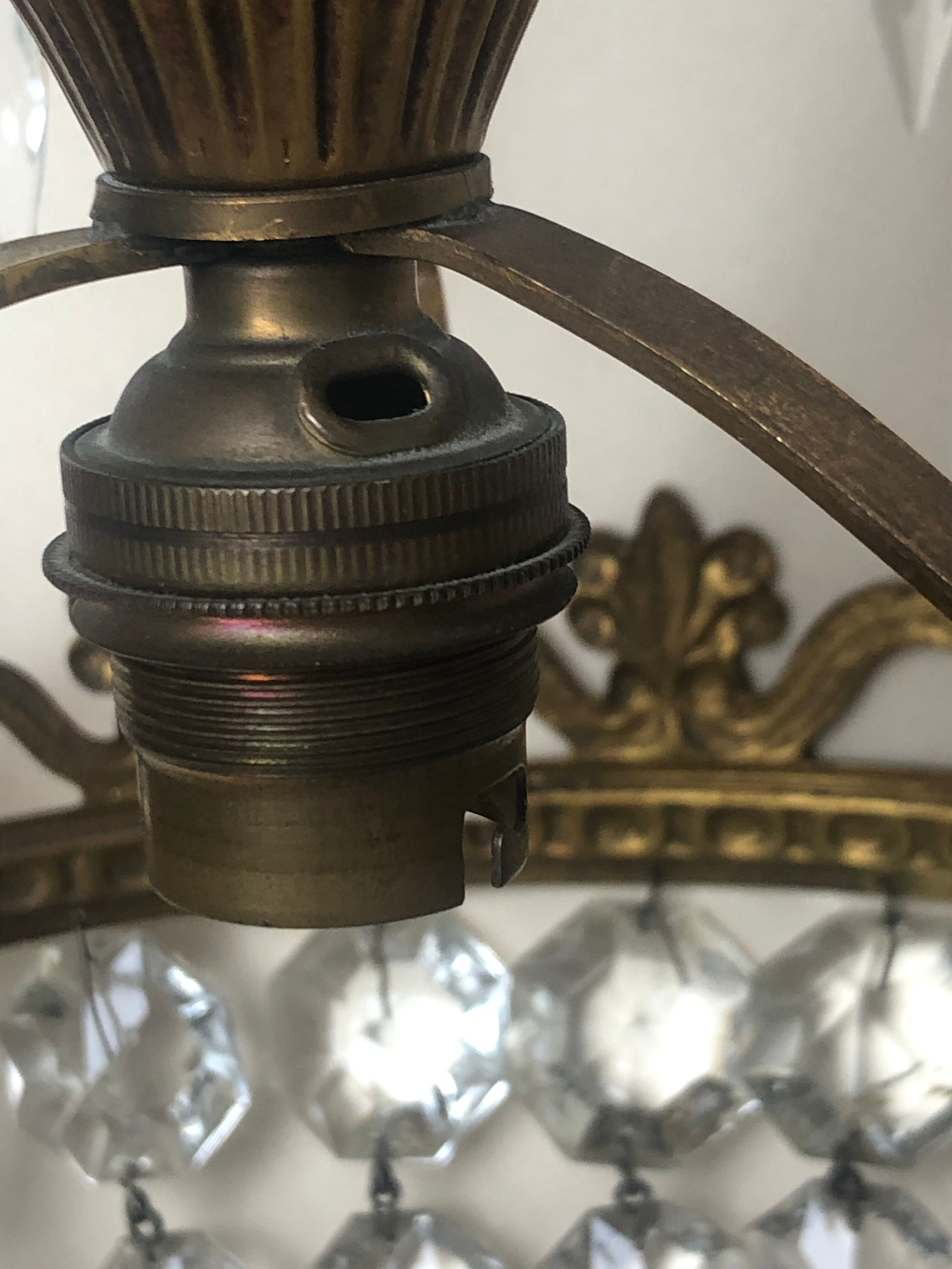 Crystal tassel chandelier