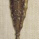 Single French Bronze Art Nouveau Wall Light with Flower Detail and White Glass Shade 4970