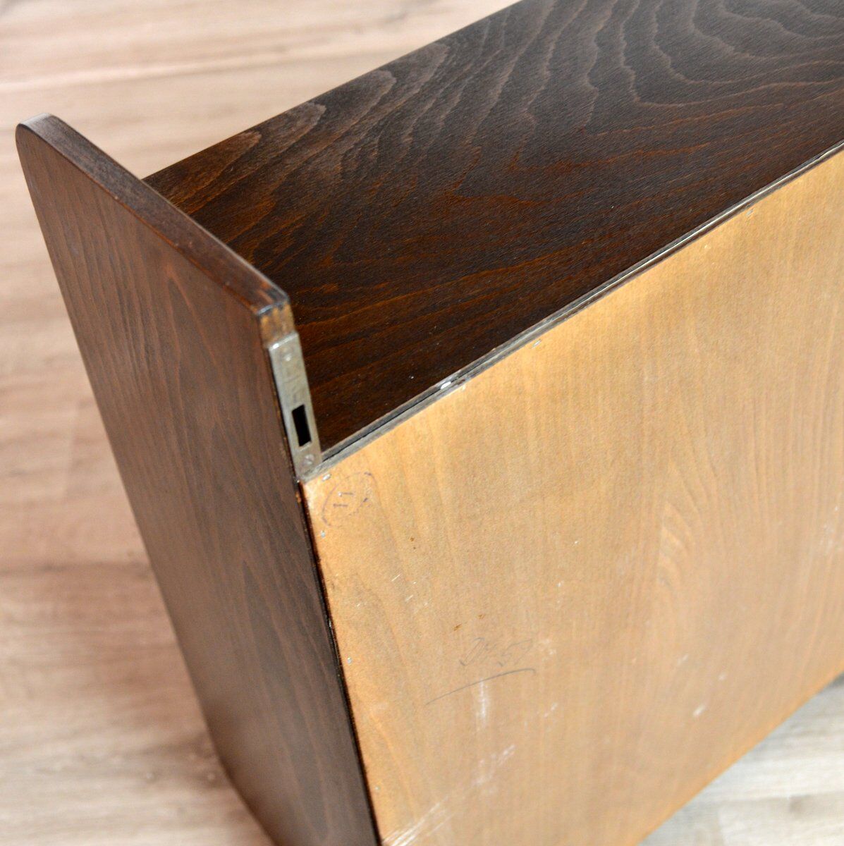 Asymmetrical Scandinavian shelf by Ilse Möbel 1950s