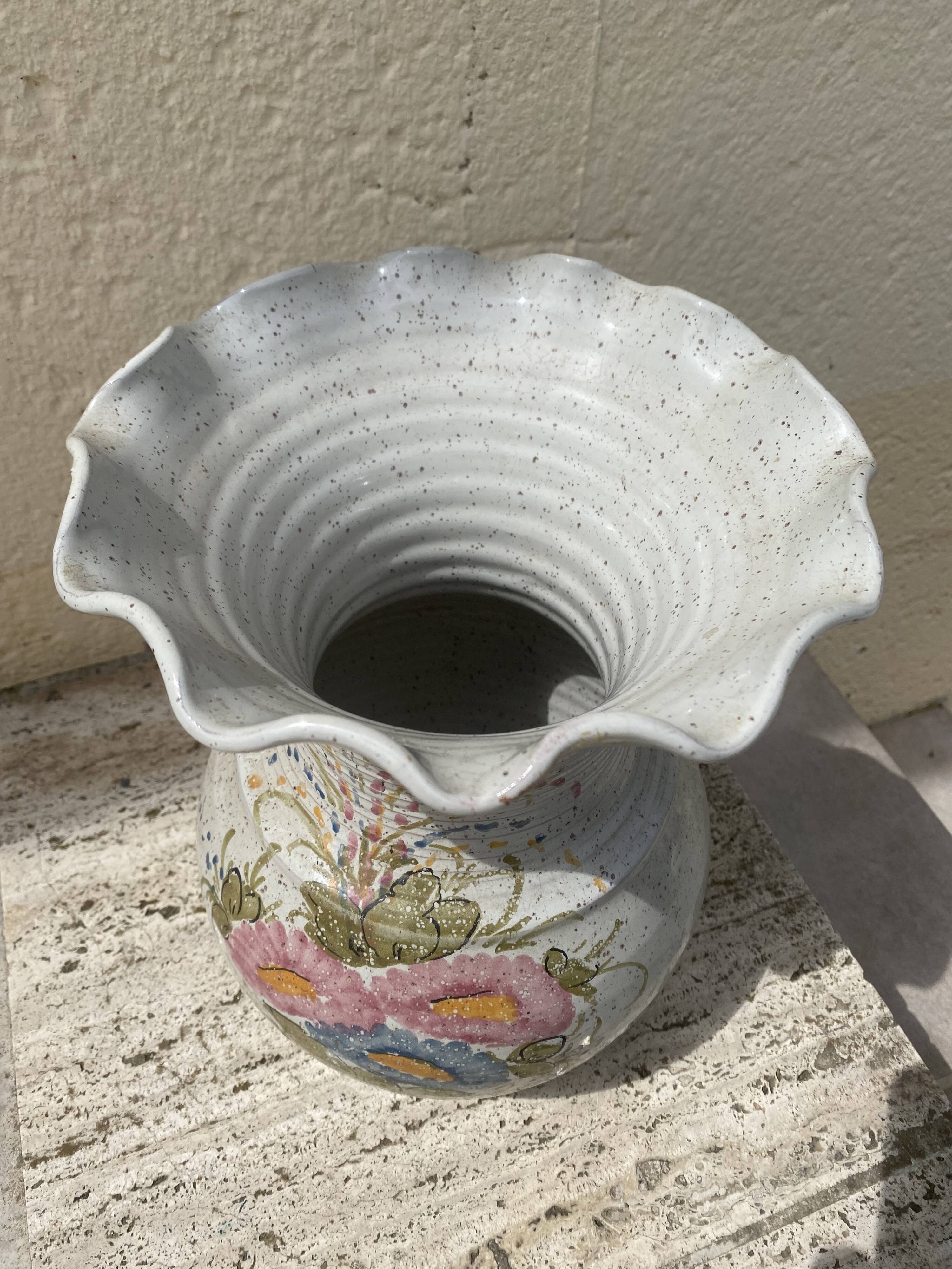 Potiche/ vase artisanale vintage
