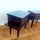 Paire de chevets en bois laqué mid-century 1950