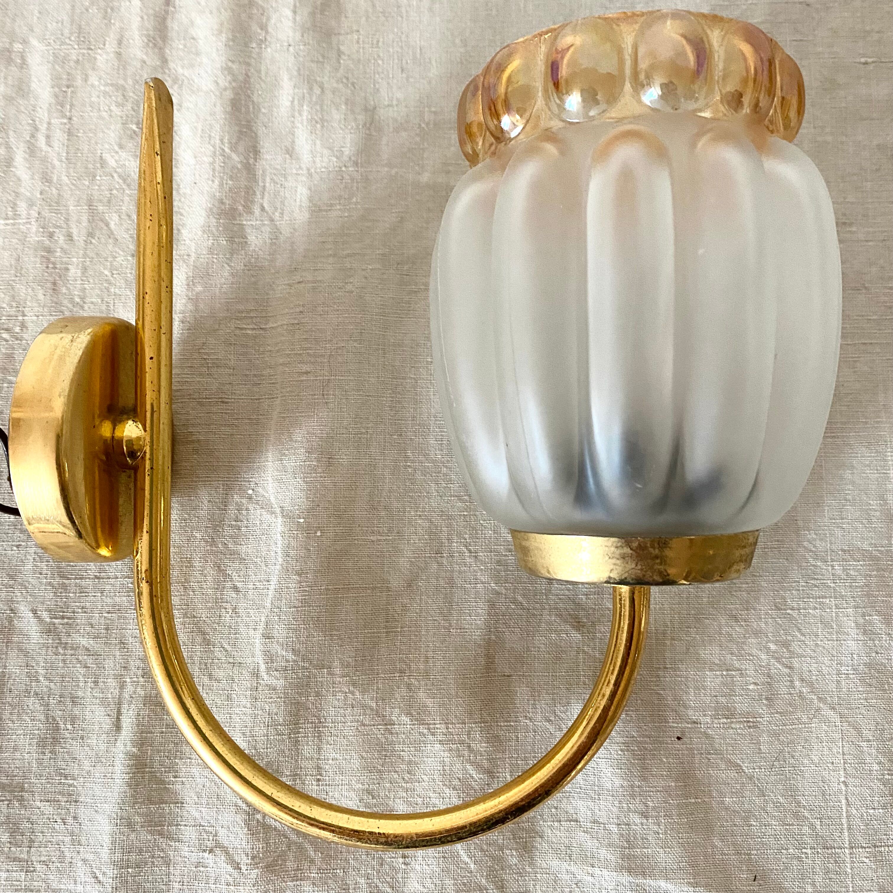 Vintage gold wall lamp