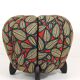 up to 3 Art Deco stools by Jindrich Halabala, leaf pattern, pouf, ottoman, 1930s