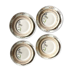 8 Assiettes porcelaine dépareillées
