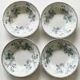 Set of 4 deep plates Sarreguemines Elvire U&C antique French earthenware