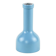 Wooden candlestick with blue enamel accent, Danish design from the 1970s,
