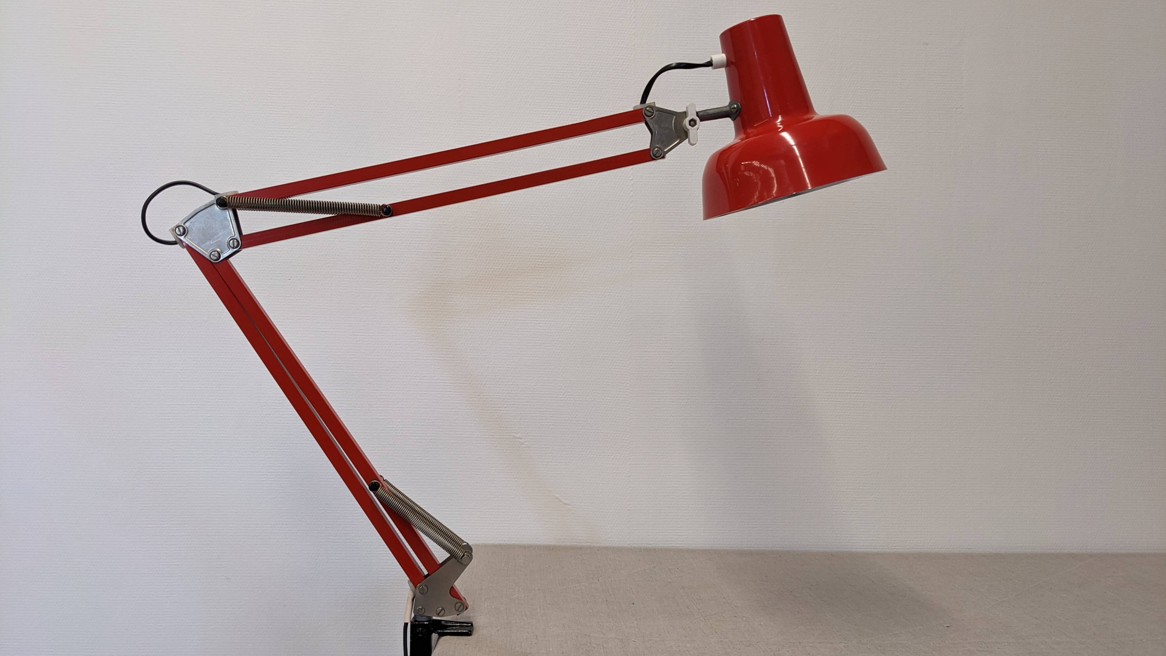 Lampe d'architecte, de bureau articulée, France vers 1970
