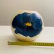 Lunéville earthenware ball vase - "Blue Anemone" collection
