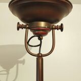 Vintage bronze halogen floor lamp