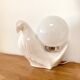 Bird lamp "dove" in white ceramic, 1970