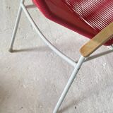 Vintage 1970s Elefant Möbel Spaghetti reclining chair for the garden.