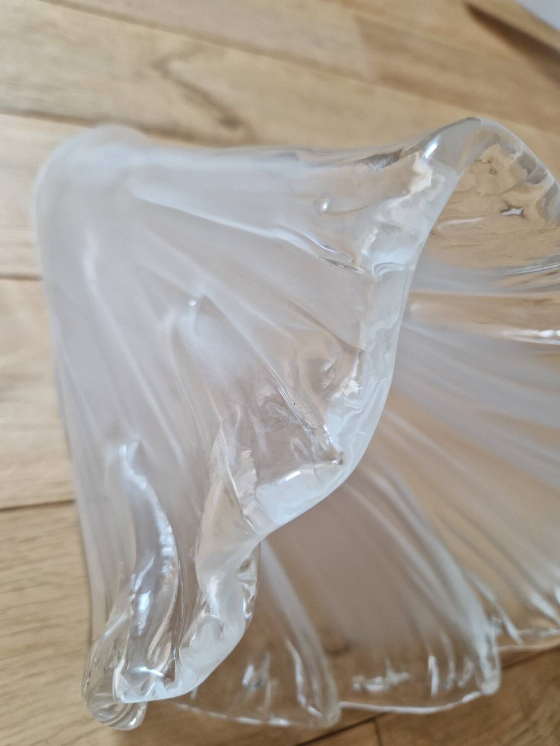 Antique Art Deco glass tulip