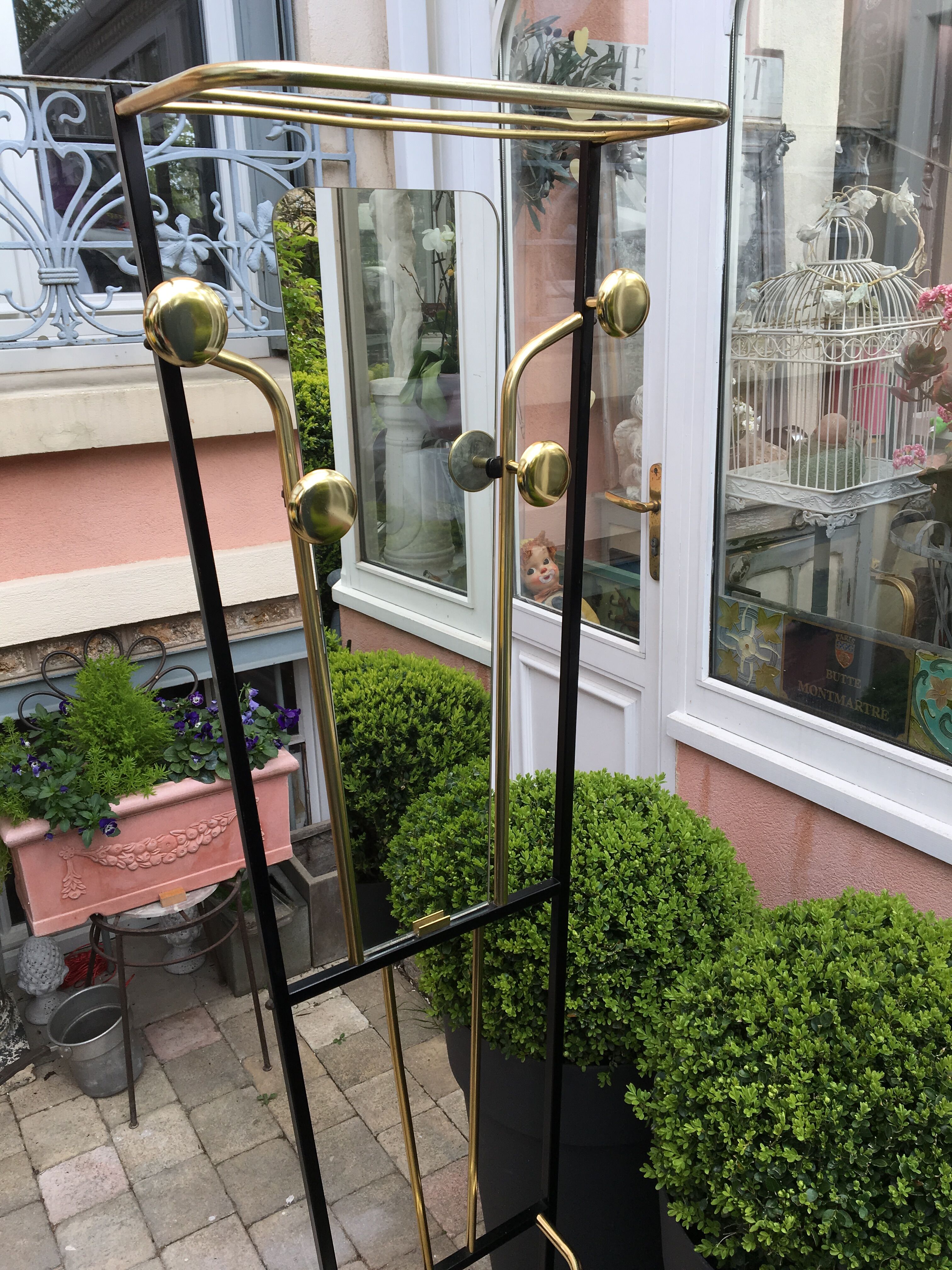 Vestiaire d’entrée miroir vintage 50