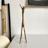 Golden brass giraffe