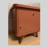 Bedside table year 50 terracotta