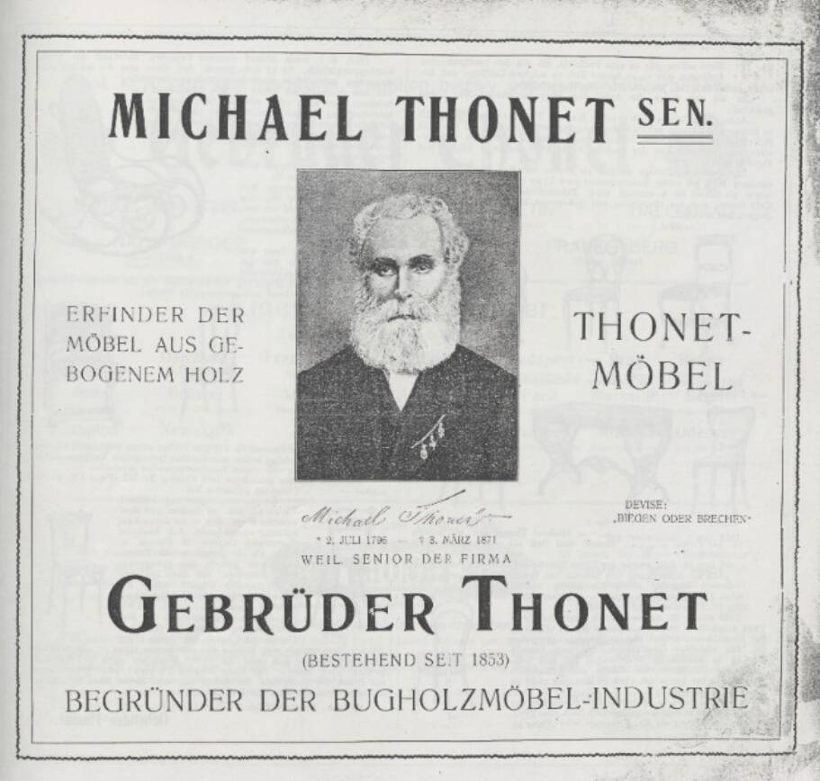 Set of 6 THONET chairs N°732 - 1914 - new canework - Viennese Secession.