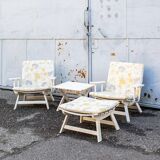 Folding garden chairs by Carlo Hauner for BFC, 1960s, set of 4.