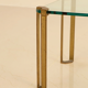Brass side table by Peter Ghyczy 70's