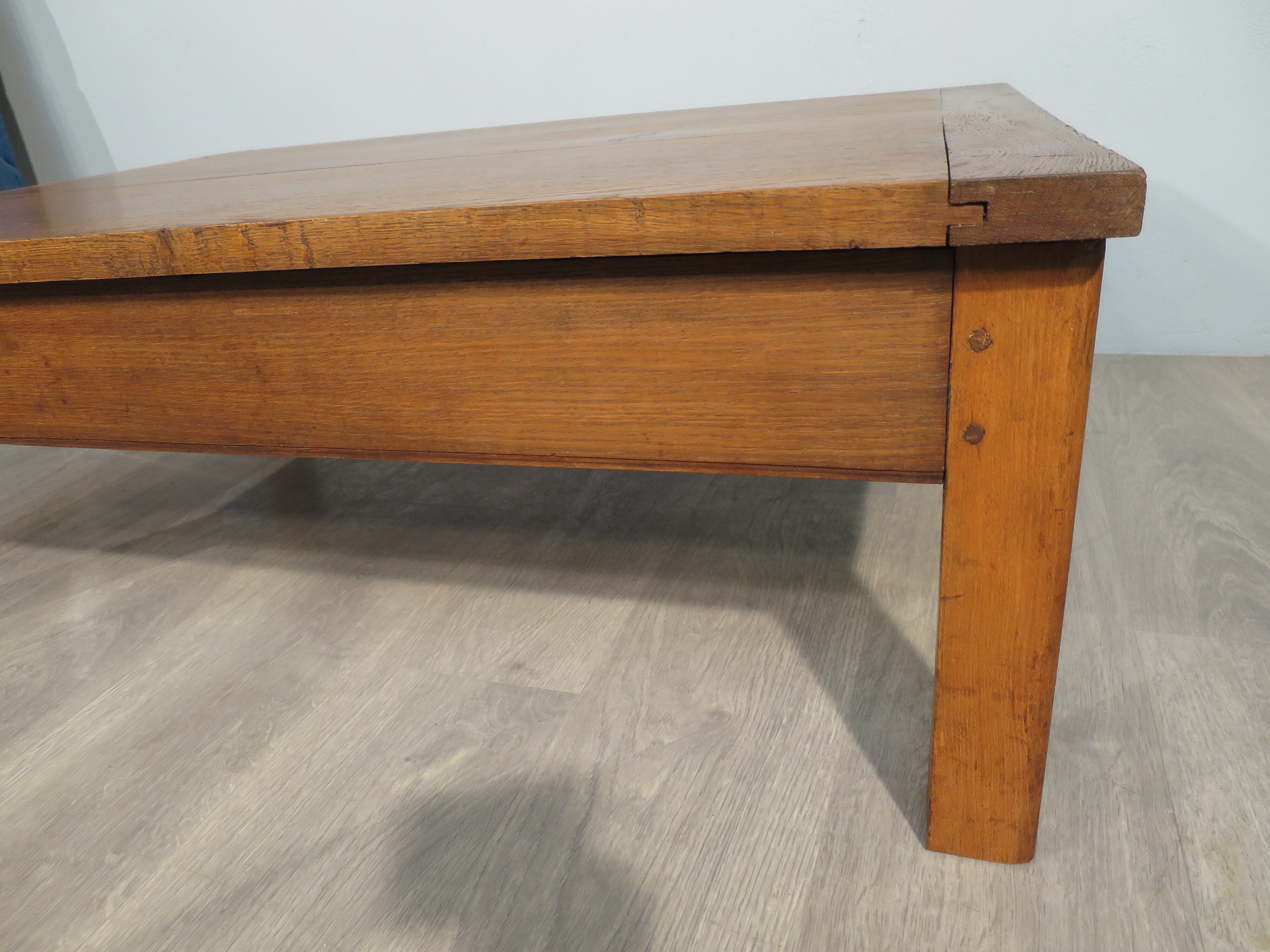 1950s oak coffee table