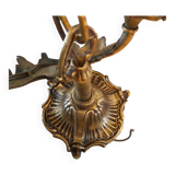Lustre en bronze des années 1970 6 branches max 60w