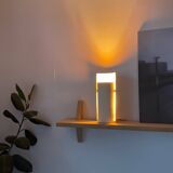 Tile lamp in white sandstone