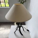 Brutalist 1950s "chain" table lamp