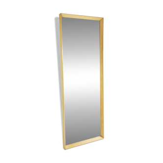 Minimalist wall mirror Aarhus Glasimport, Denmark, 1960s