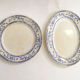 Paire de plats Creil & Montereau