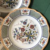 6 Sarreguemines flat plates