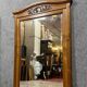 Large Art Deco period mirror in carved oak circa 1930