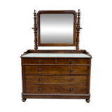 Antique mahogany toilet commode - Late 19th century