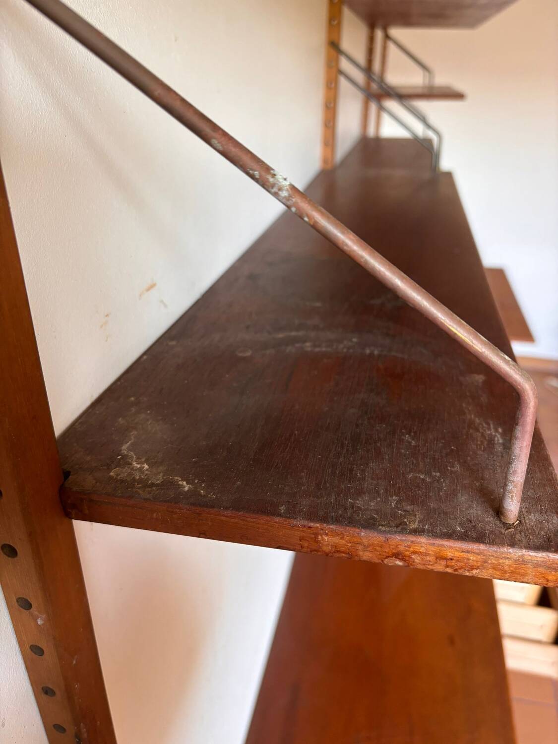Étagère scandinave en teck modulable