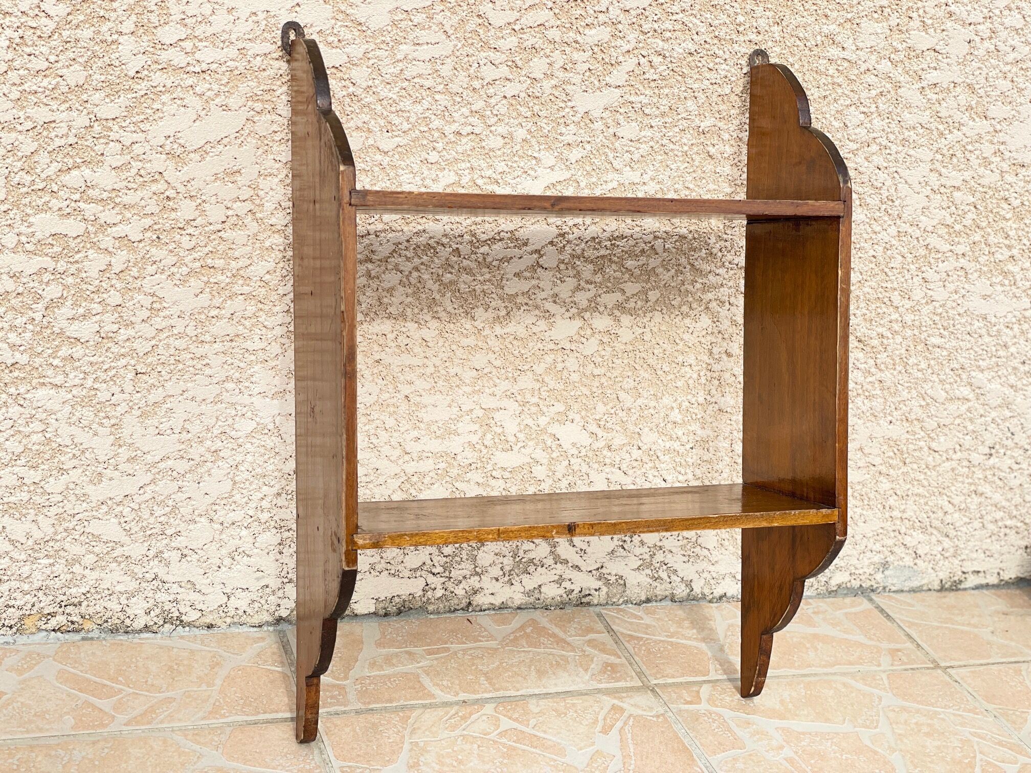 Old wooden wall shelf