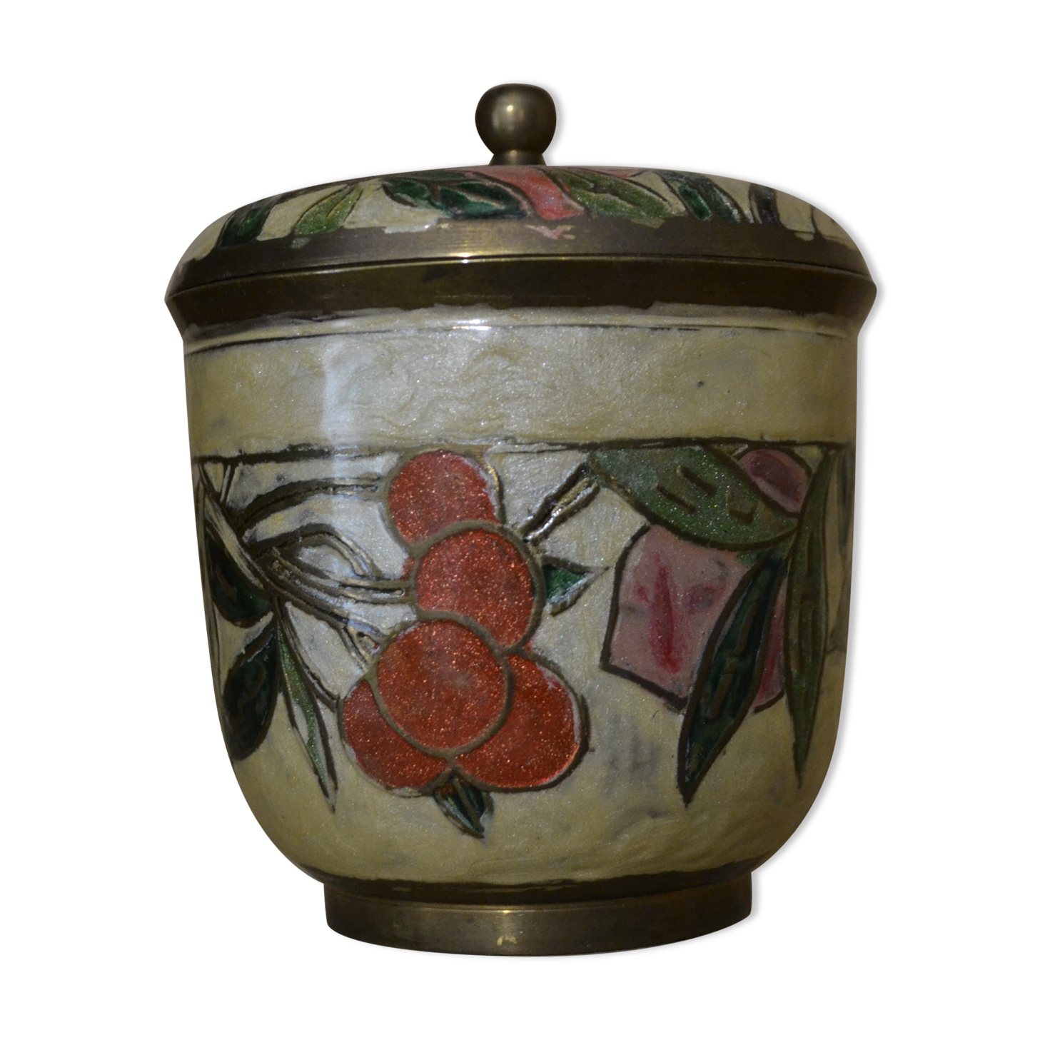 Mother-of-pearl box flower pattern