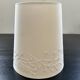 Embroidered white lampshade