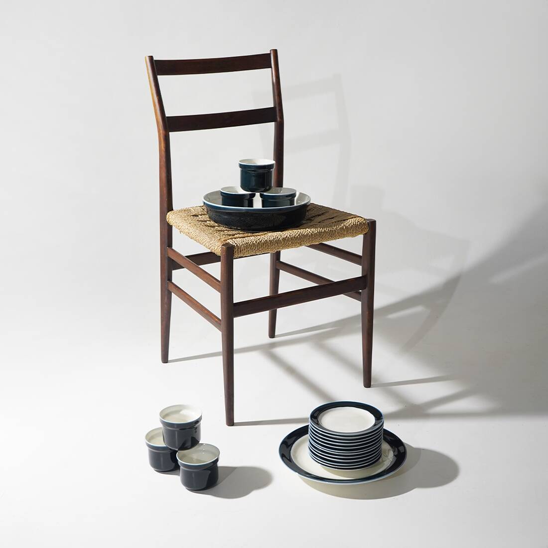 “Eco” Service Set by Giovanni Garibaldi for Ginori, 1970s