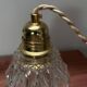 Vintage chiseled glass lamp