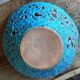 Vintage flat salad bowl Fat lava ceramic called eruptive