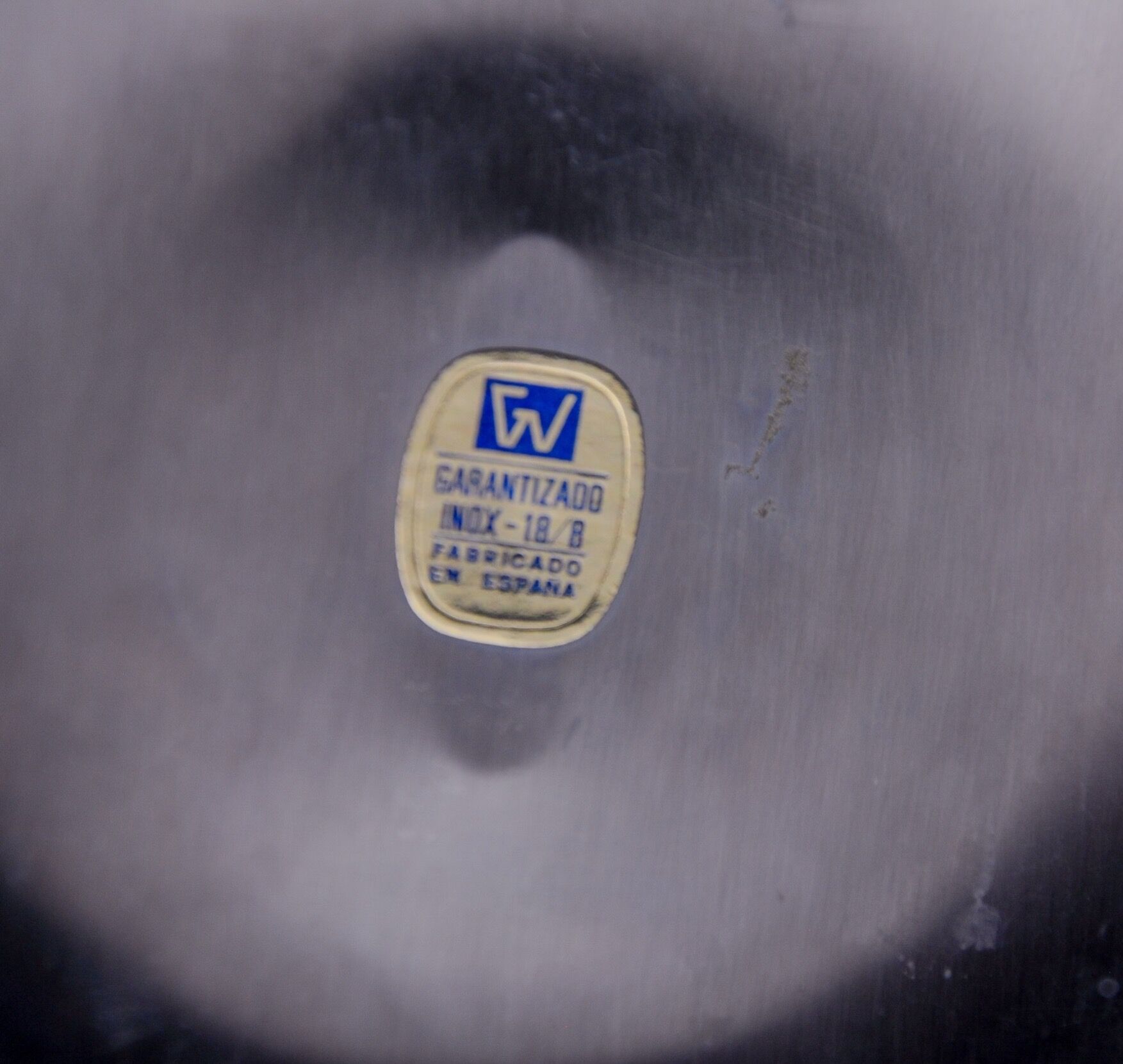 Pair of art deco candlesticks in stainless steel 3 flames, Spain, 1970