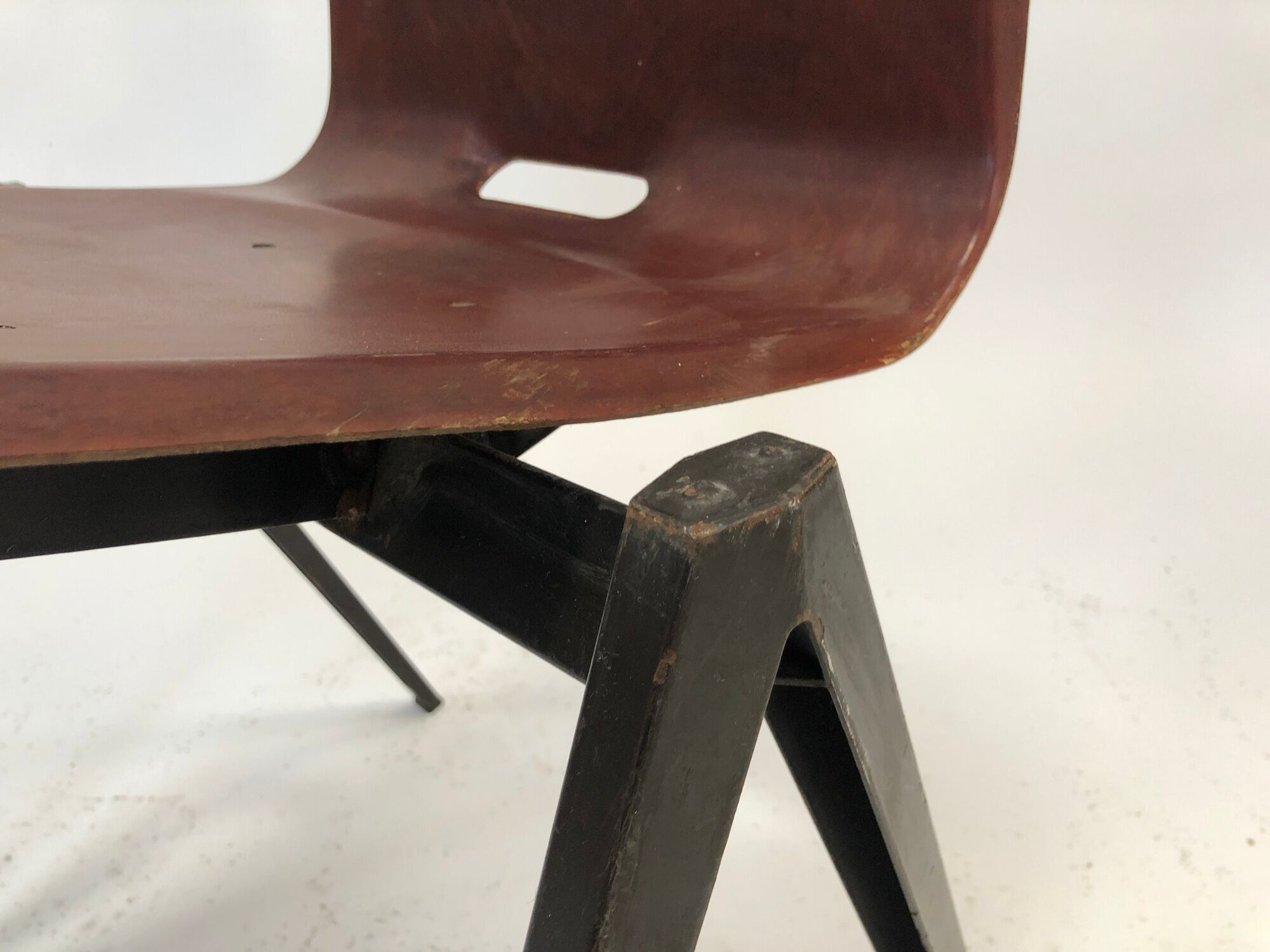 Vintage set of four Galvanitas S22 school chairs in the Netherlands