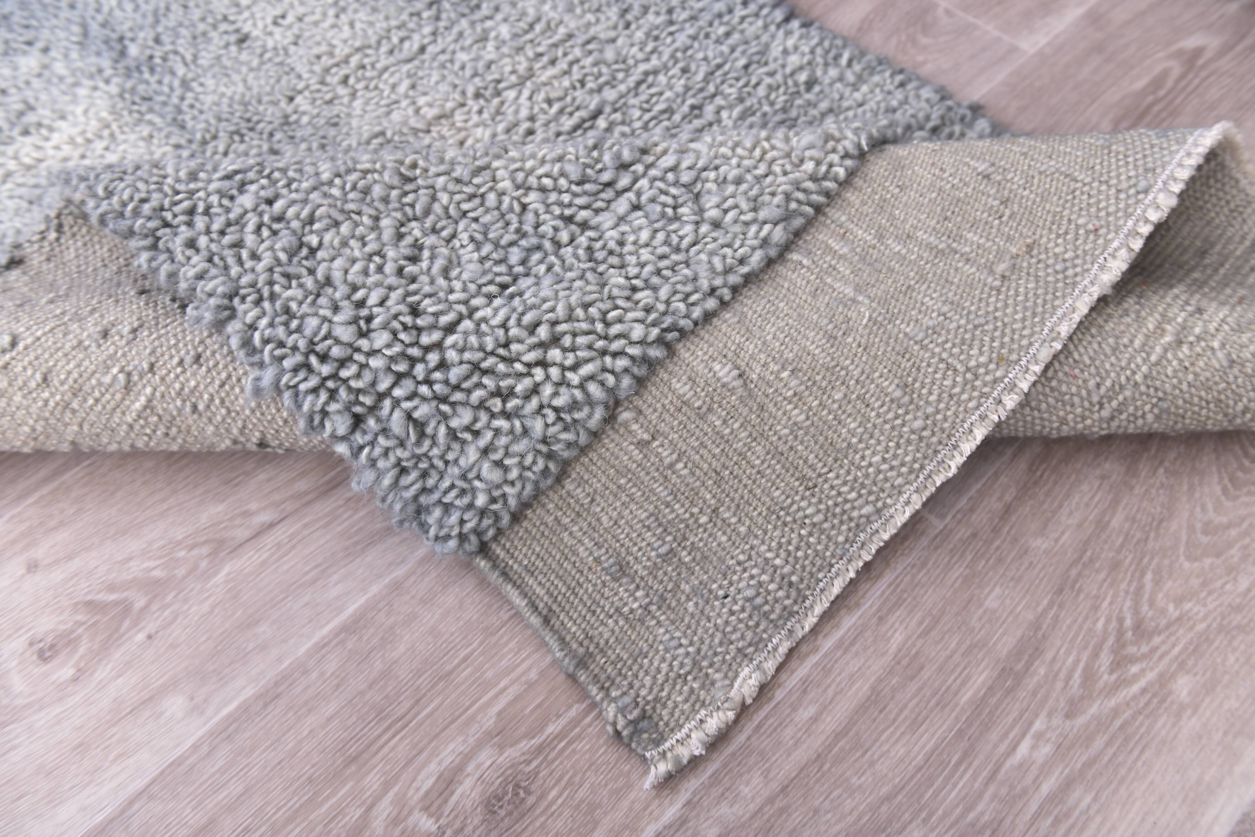 2x7 Light Blue Moroccan Runner Rug 67x218Cm SK 240767