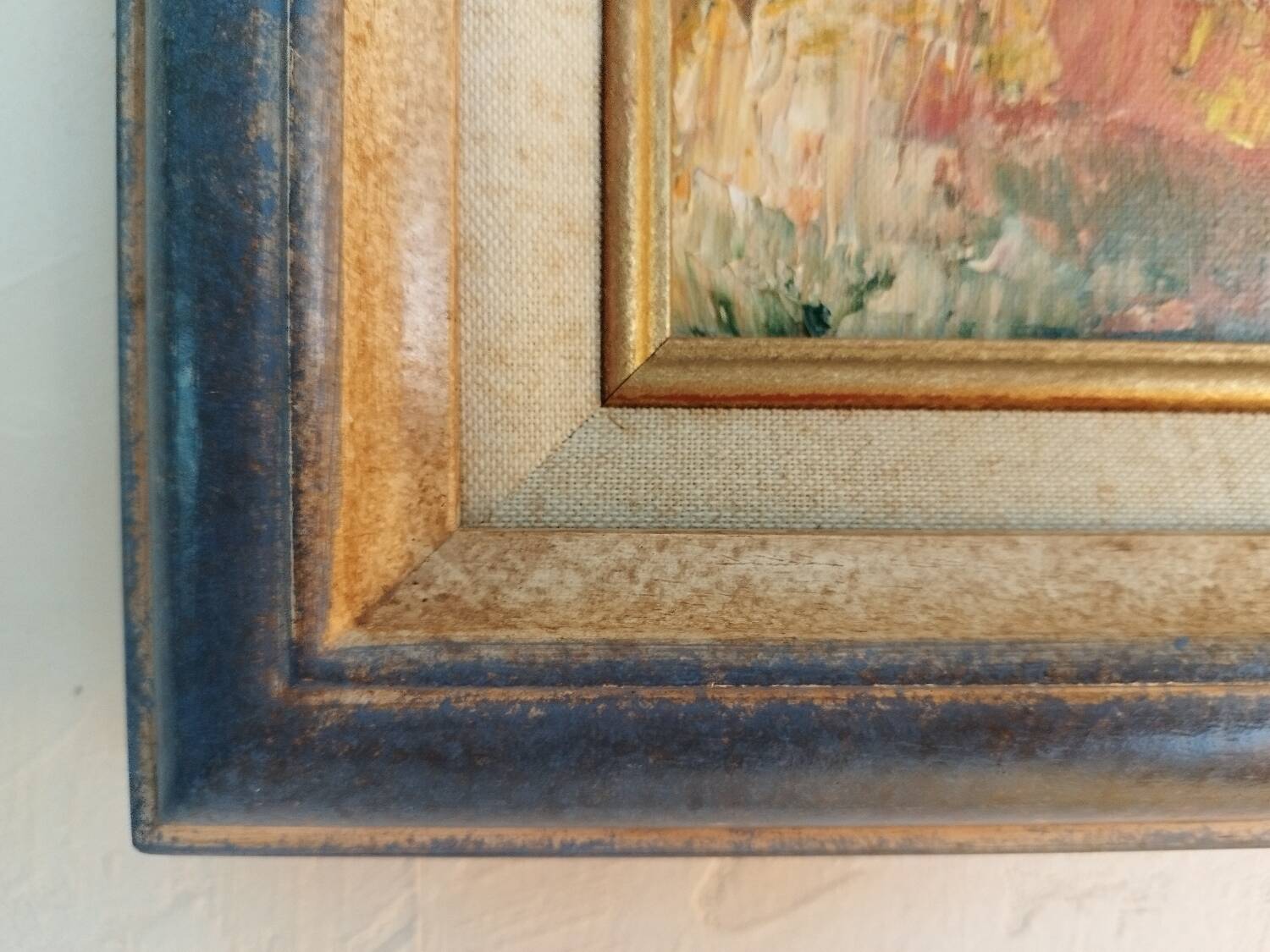 Oil on canvas "a Village in Brittany" signed by Raymond Scuiller
