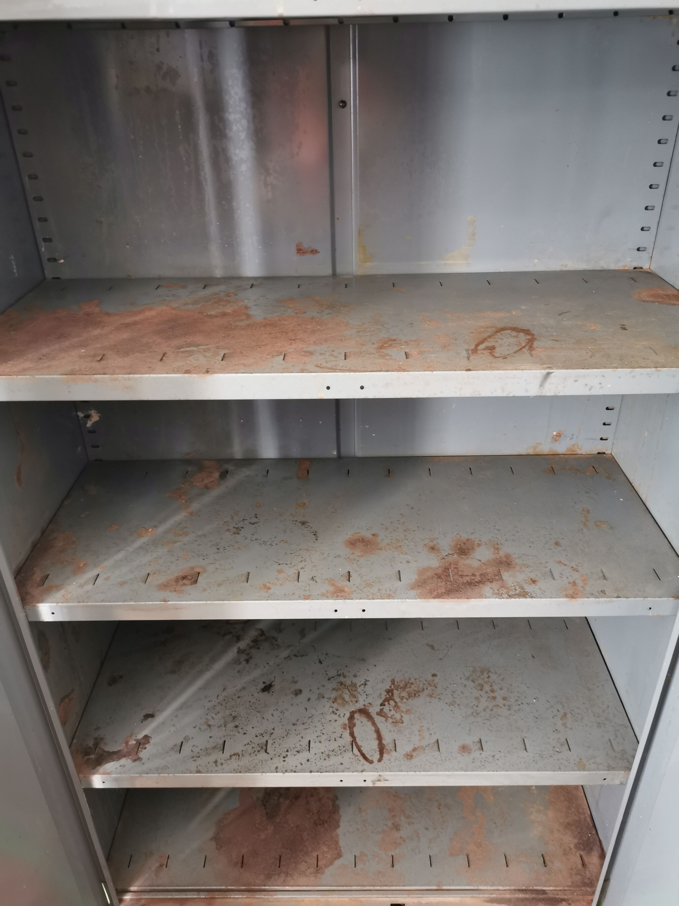 Green industrial Ronéo wardrobe 50s