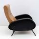 Pair of Marco Zanuso Mid-Century Modern Italian Leather Reclining Armchairs