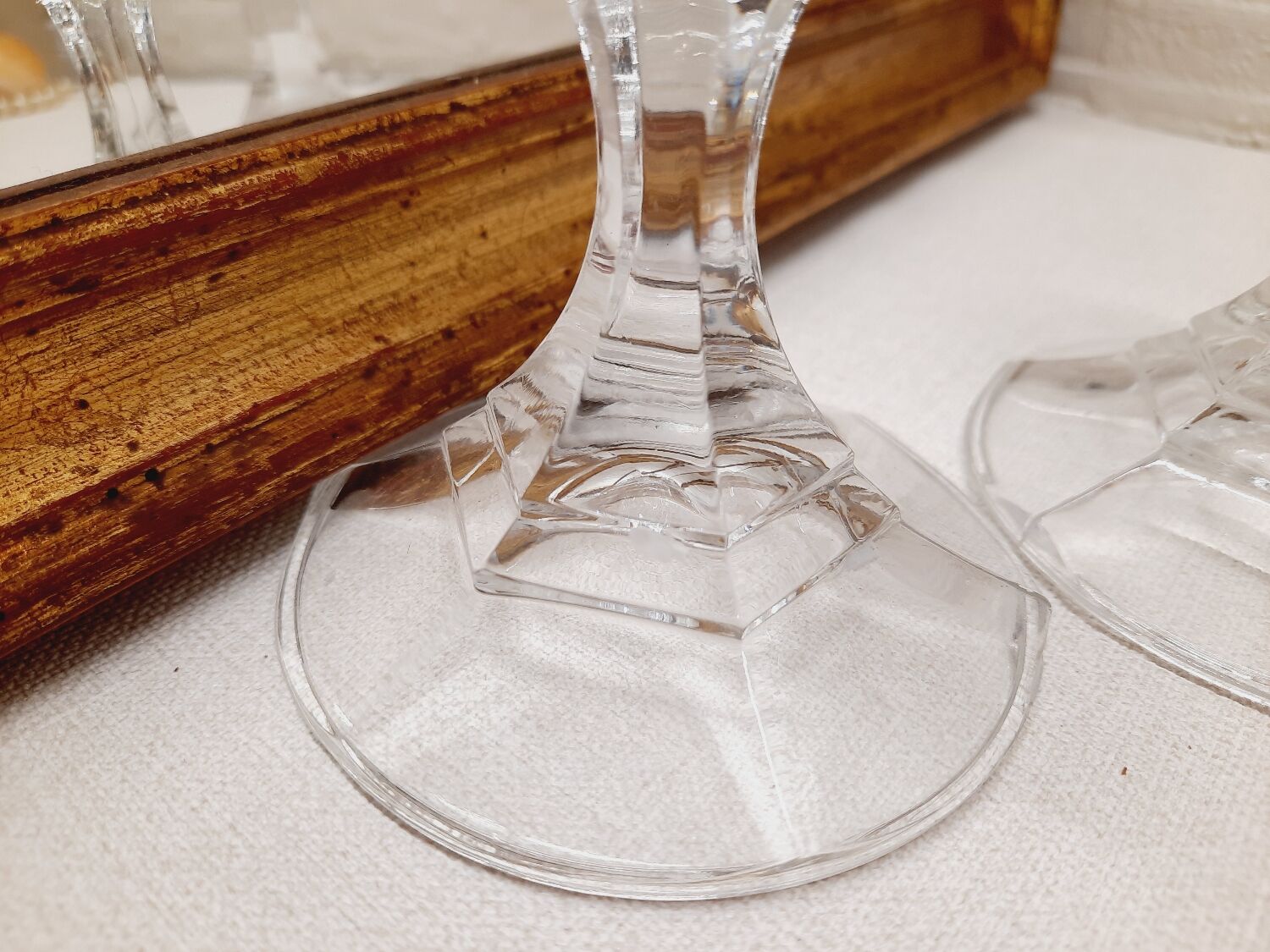 Paire bougeoirs de table