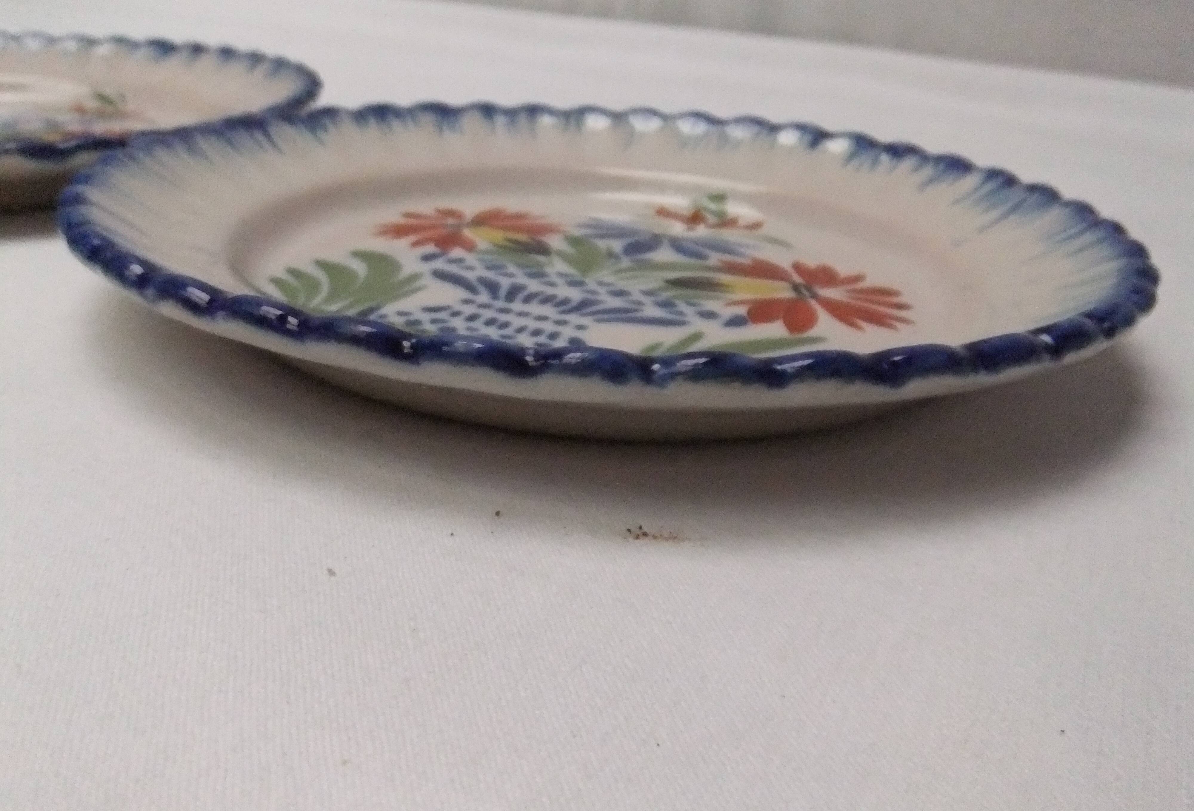 Auvillar porcelain dessert plate service