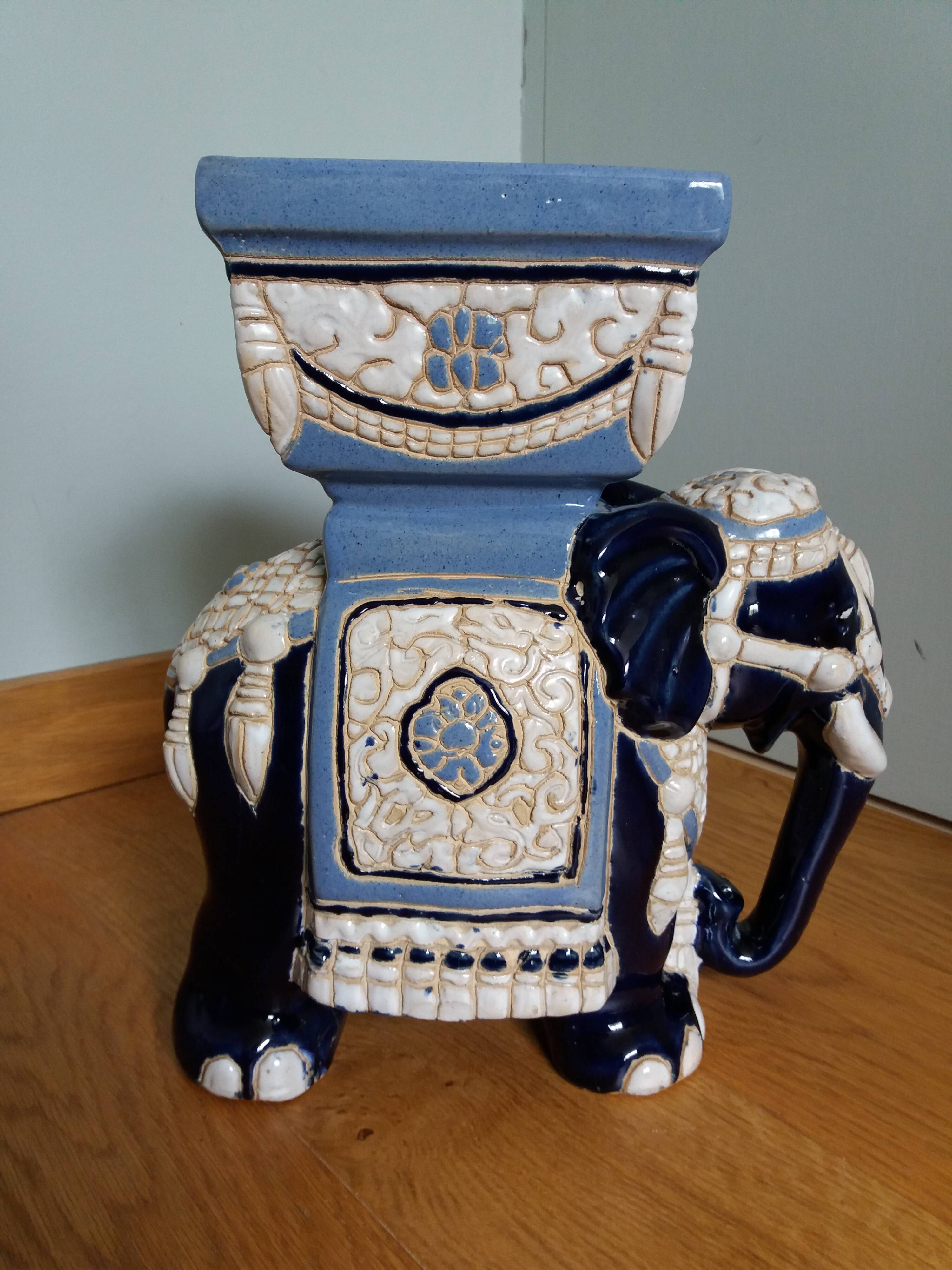 Elephant planter ceramic flower pot