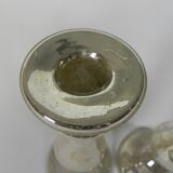 Set of 2 mercury candlesticks, circa 1900 (poor man's silver)